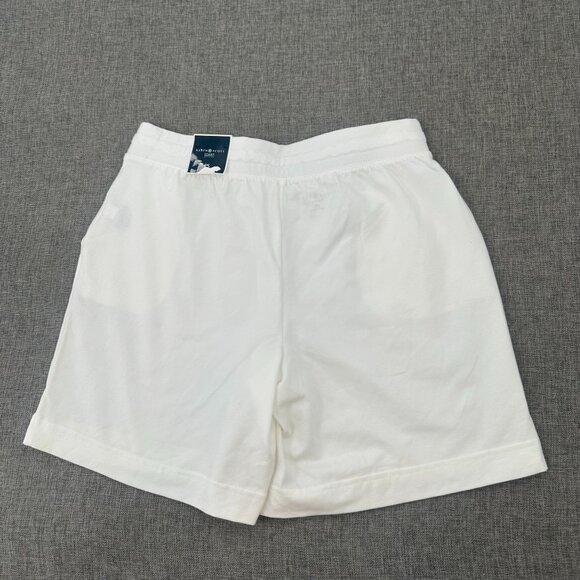 NEW! Karen Scott Sport Shorts Petites PS Bright White Drawstring Pockets Cotton - Picture 9 of 11